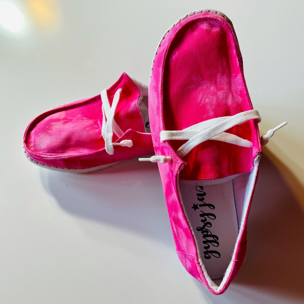 Gypsy Jazz size 10 Holly sneakers in pink tie-dye